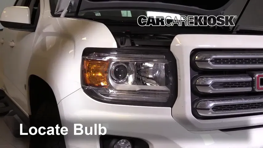 2017 GMC Canyon SLE 2.8L 4 Cyl. Turbo Diesel Crew Cab Pickup Lights Headlight (replace bulb)